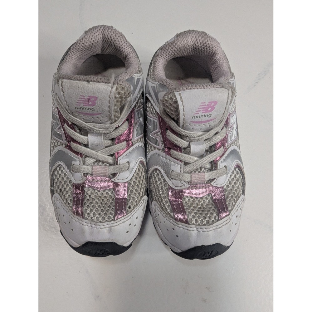 New Balance 530 Toddler Shoes White Silver Pink Running Sneakers IZ530RK Size 9